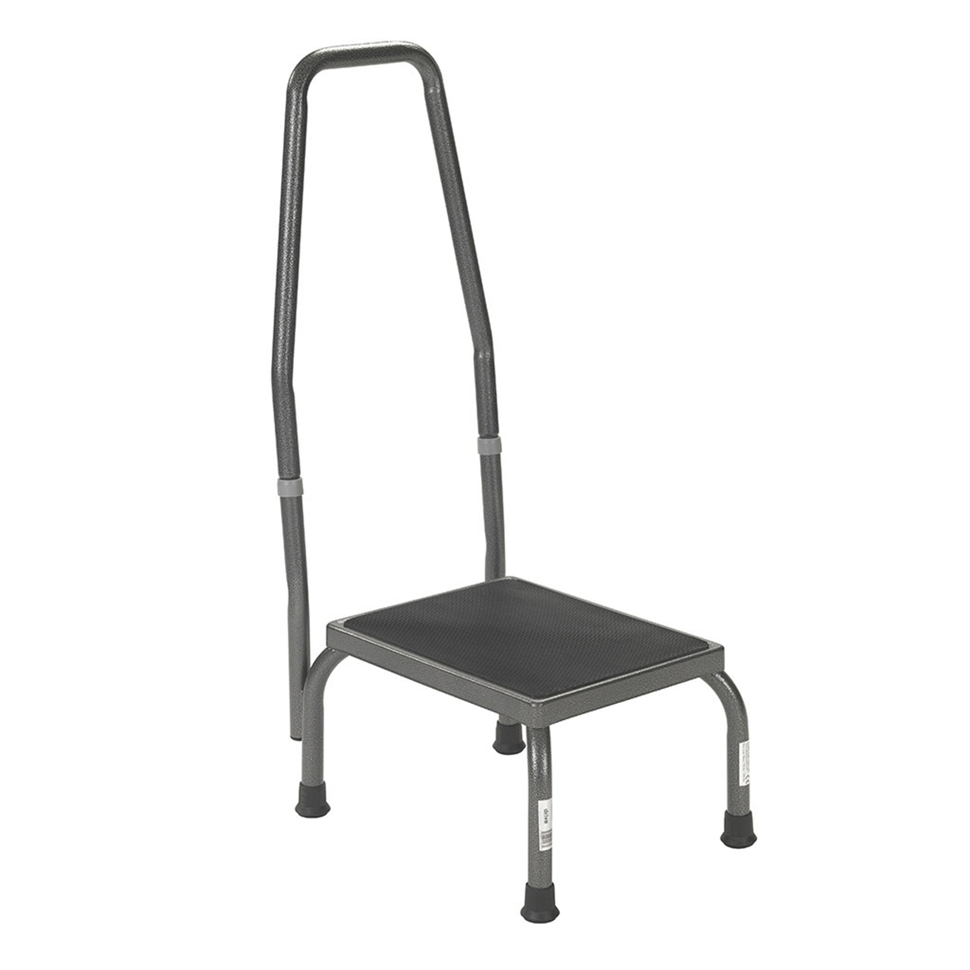 Drive Medical - Step Stool with Handrail drive™ 1 Step Steel Frame 9-1/2 Inch Step Height [1/EA]