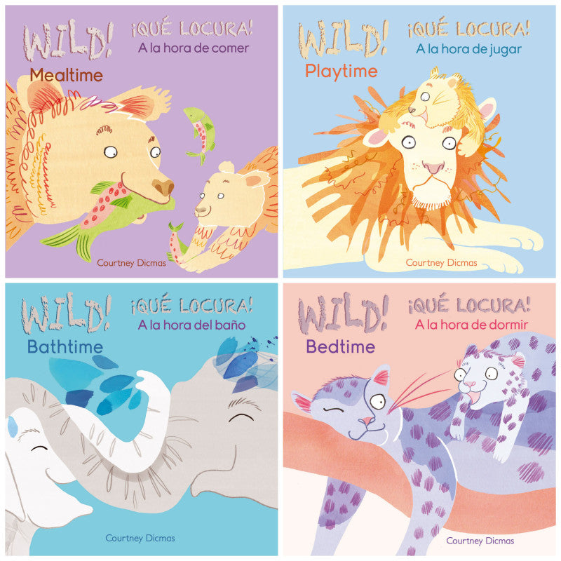 CHILD'S PLAY BOOKS - Wild! Bilingual Board Books, Set of 4