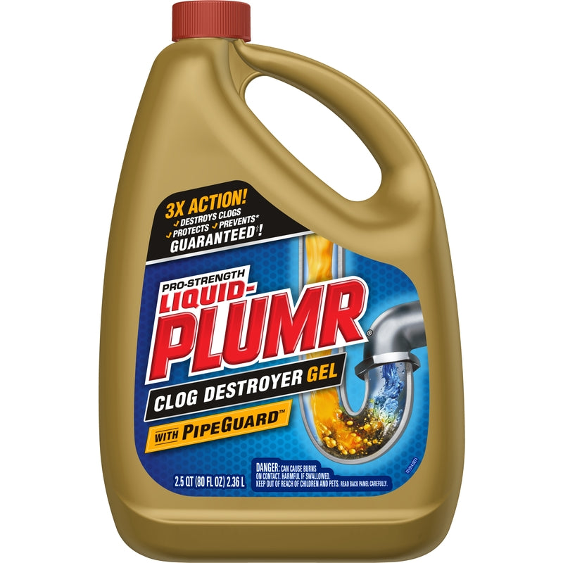 LIQUID-PLUMR - Liquid-Plumr Gel Clog Remover 80 oz - Case of 6