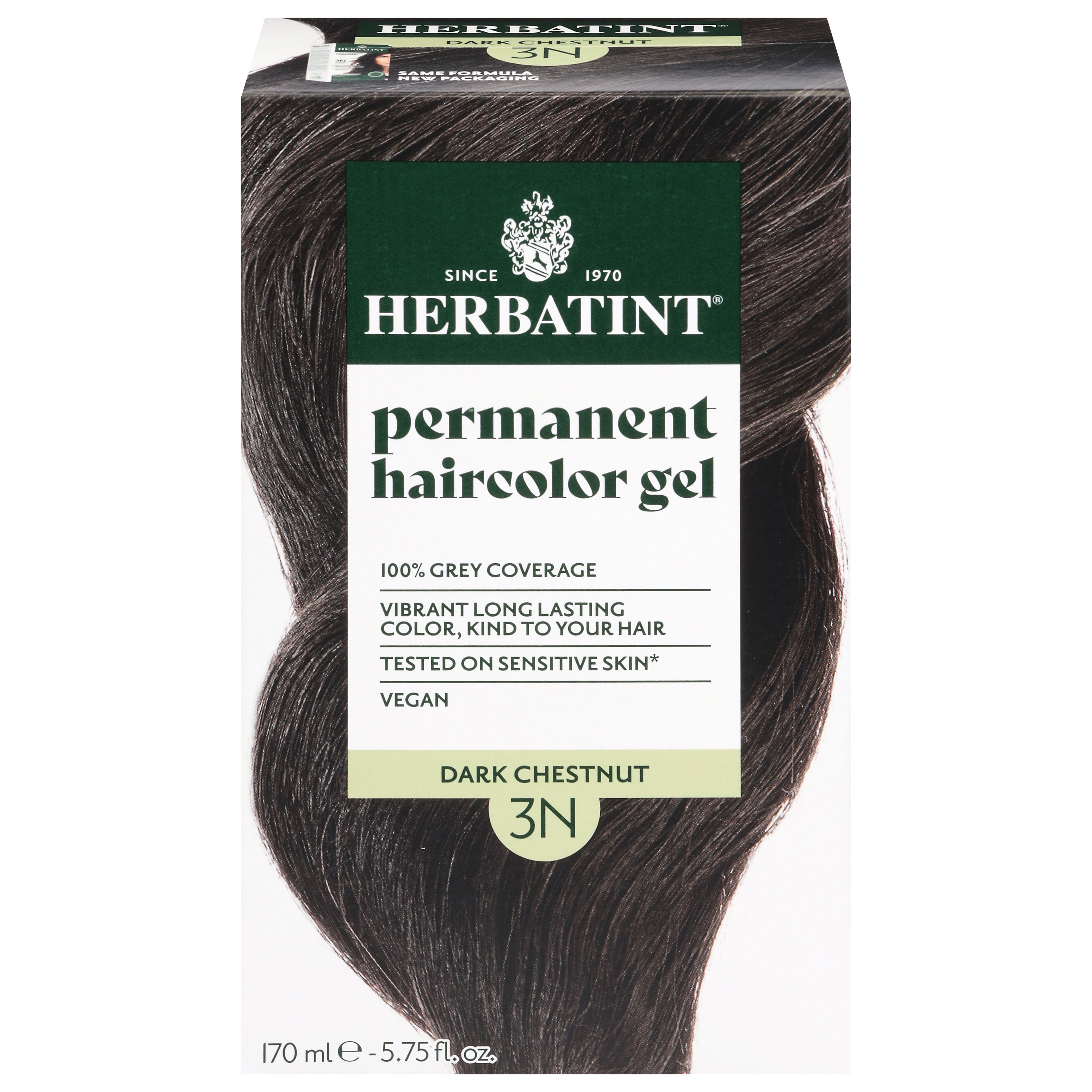 Herbatint Dark Chestnut 3N Permanent Haircolor Gel 5.75 fl oz - Case of 3