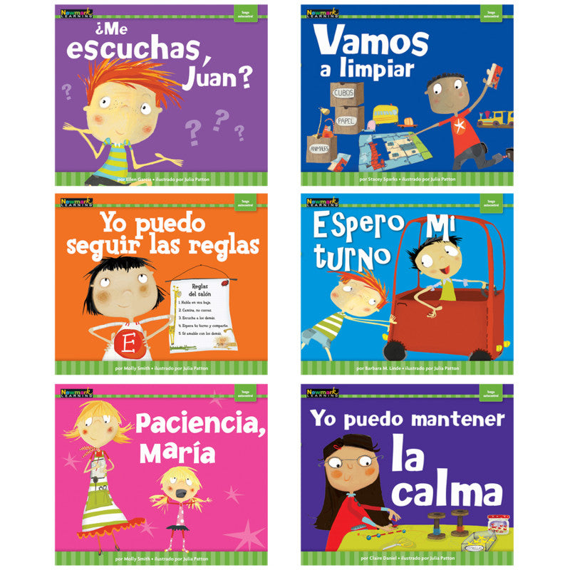 NEWMARK LEARNING - MySELF Readers: I Am in Control of Myself, Small Book, Spanish, Set of 6