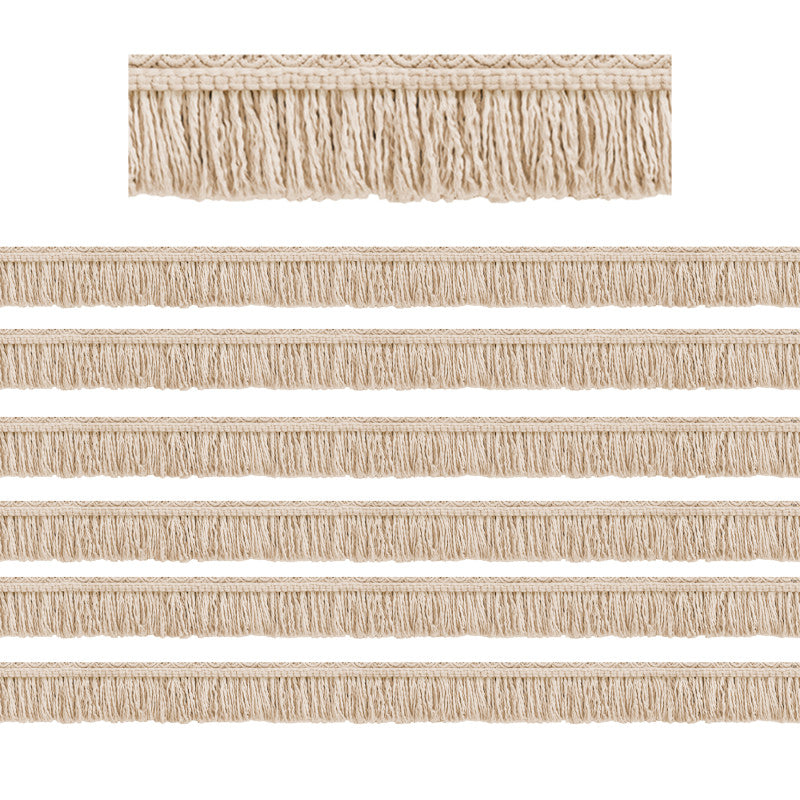 TEACHER CREATED RESOURCES - Wonderfully Wild Fringe Die-Cut Border Trim, 35 Feet Per Pack, 6 Packs