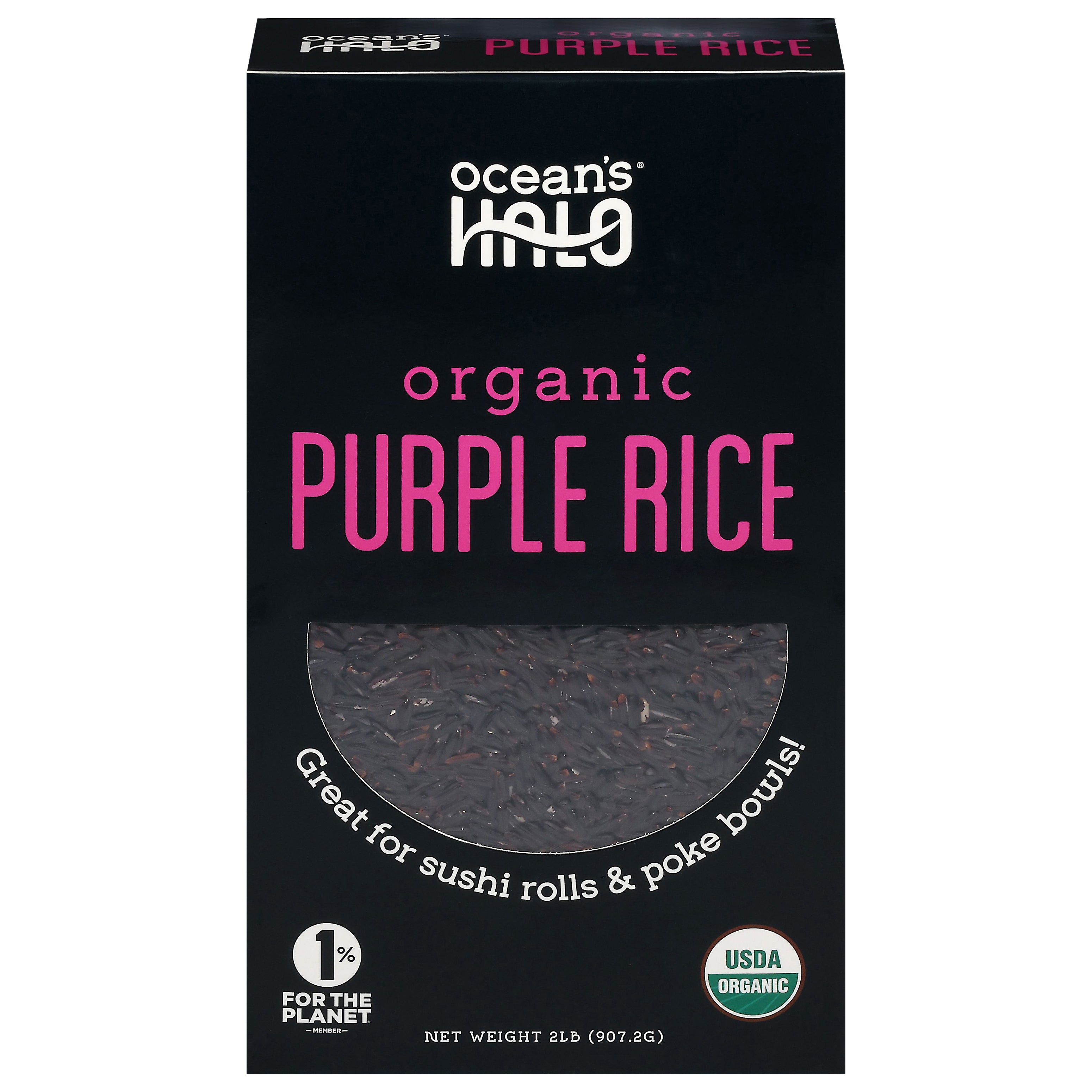 Ocean's Halo Organic Purple Rice 2 lb - Case of 5