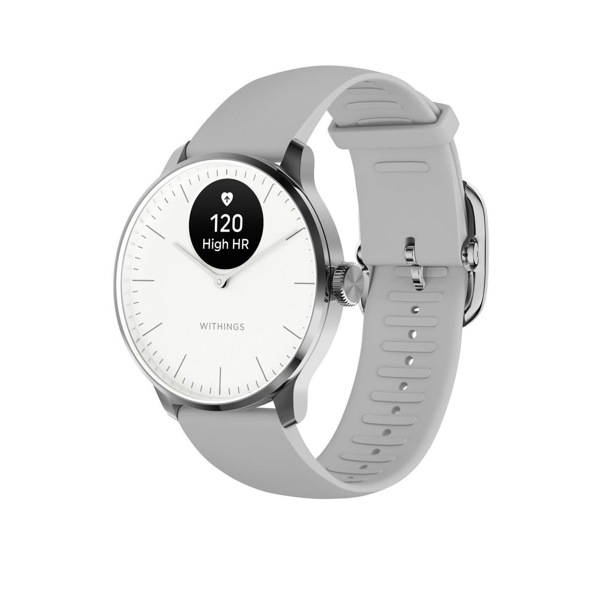 Withings Inc - Smartwatch ScanWatch Light 37mm Withings 24 Hours Grayscale OLED Display [1/EA]