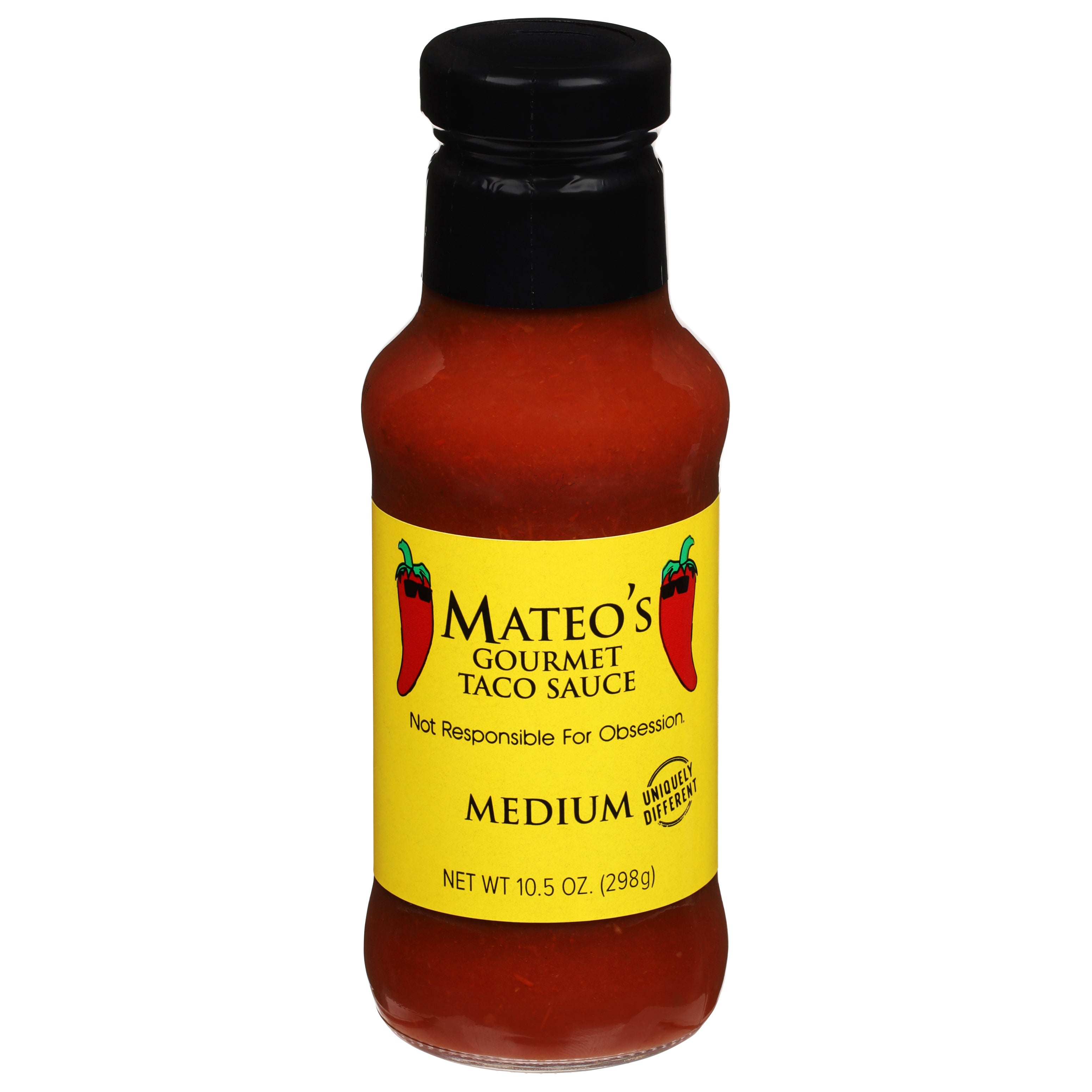 Mateo's Medium Gourmet Taco Sauce 10.5 oz - Case of 6