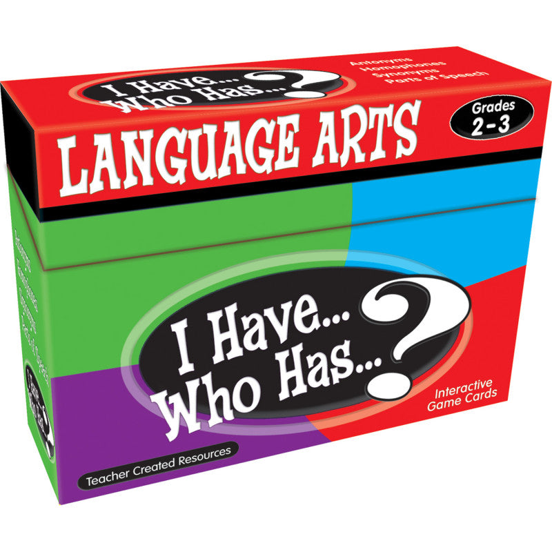 TEACHER CREATED RESOURCES - I Have, Who Has Language Arts Game, Grade 2-3