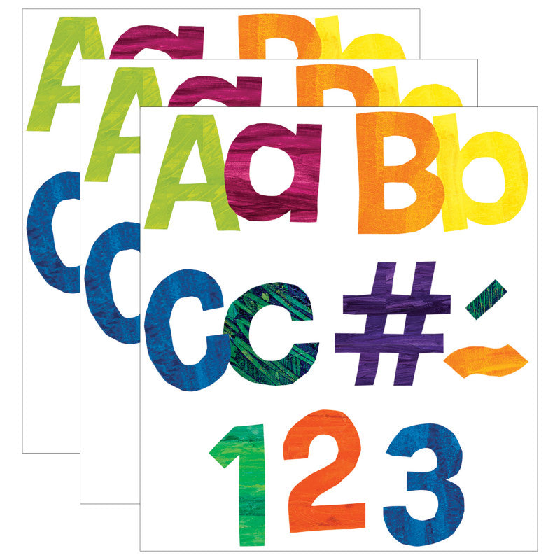 CARSON DELLOSA EDUCATION - World of Eric Carle™ Colorful Tissue Paper Combo Pack EZ Letters, 3 Packs