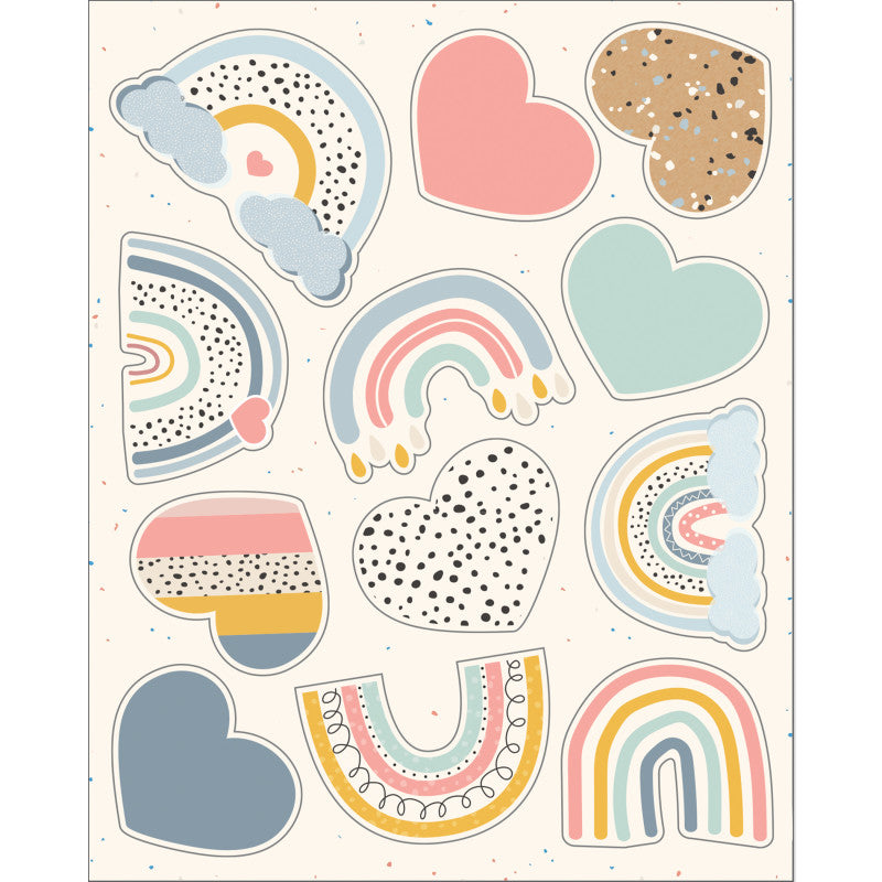 CARSON DELLOSA EDUCATION - We Belong Shape Stickers, 72 Per Pack, 12 Packs