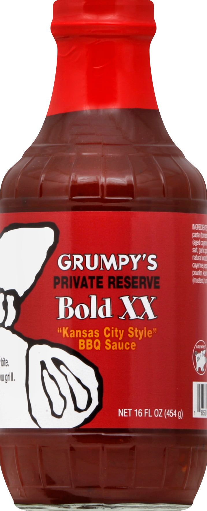 Grumpy's BBQ Sauce Kansas City Style Bold XX - Case of 12 - 16 oz