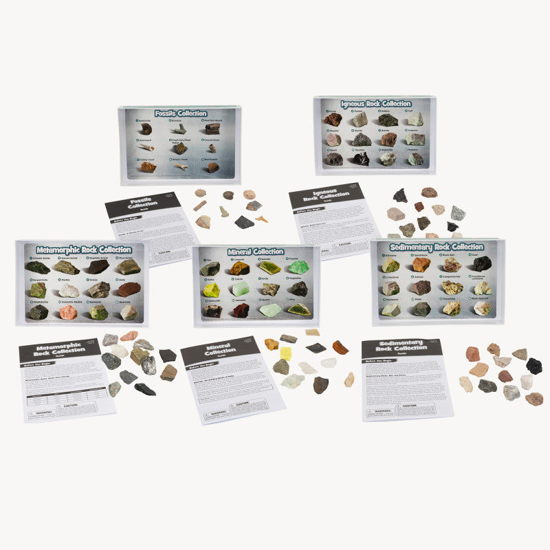 EDUCATIONAL INSIGHTS - GeoSafari® Complete Rock, Mineral, & Fossil Collections, Set of 57