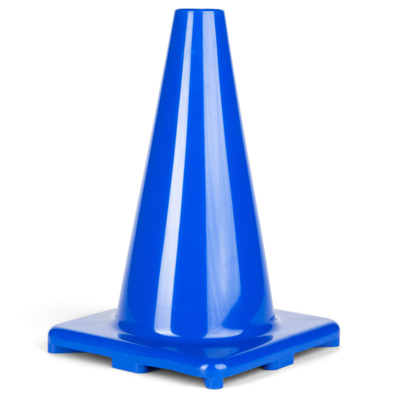 CHAMPION SPORTS - Hi-Visibility Flexible Vinyl Cone, weighted, 12", Royal Blue