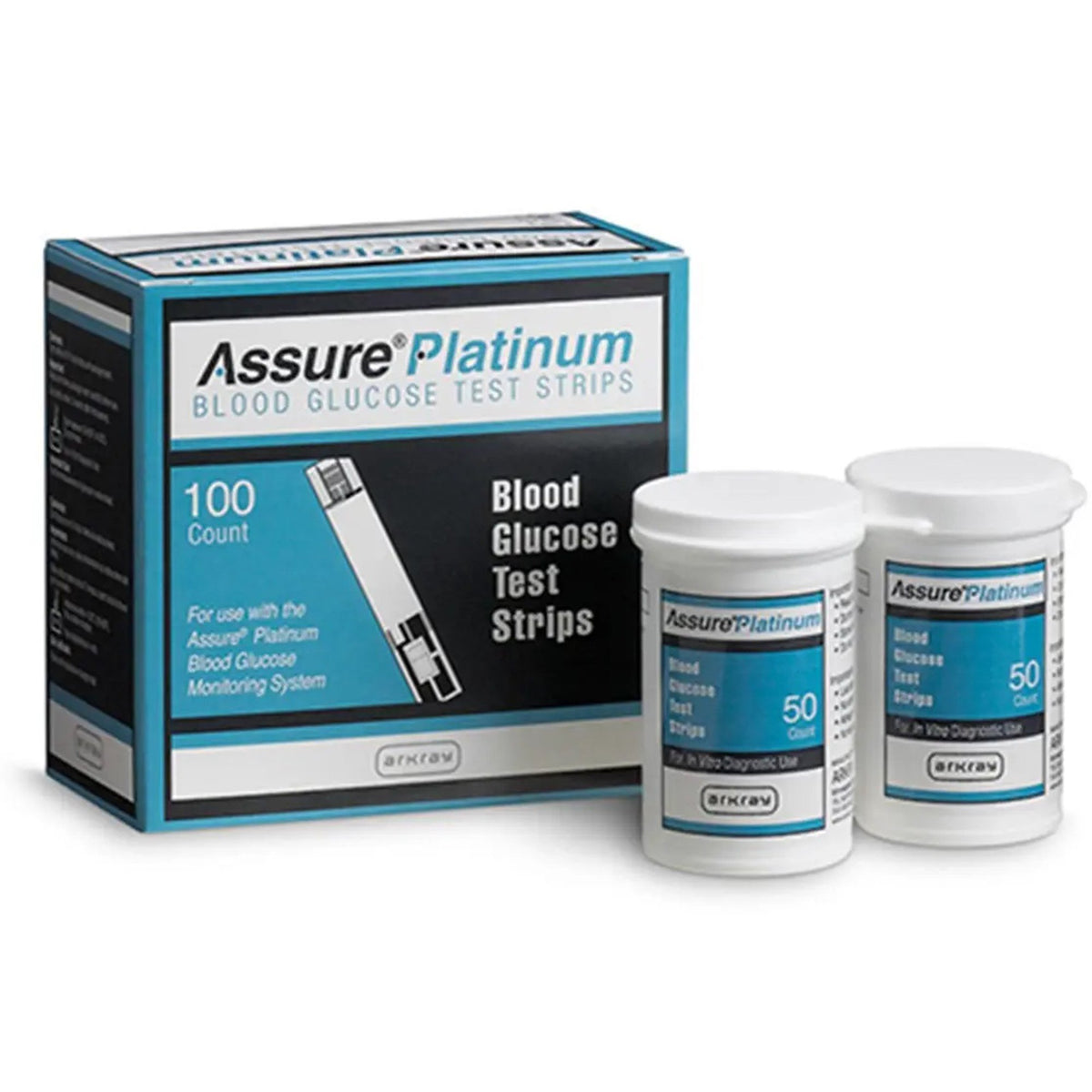Arkray USA - Blood Glucose Test Strips Assure® Platinum 100 Strips per Pack [600/CS]