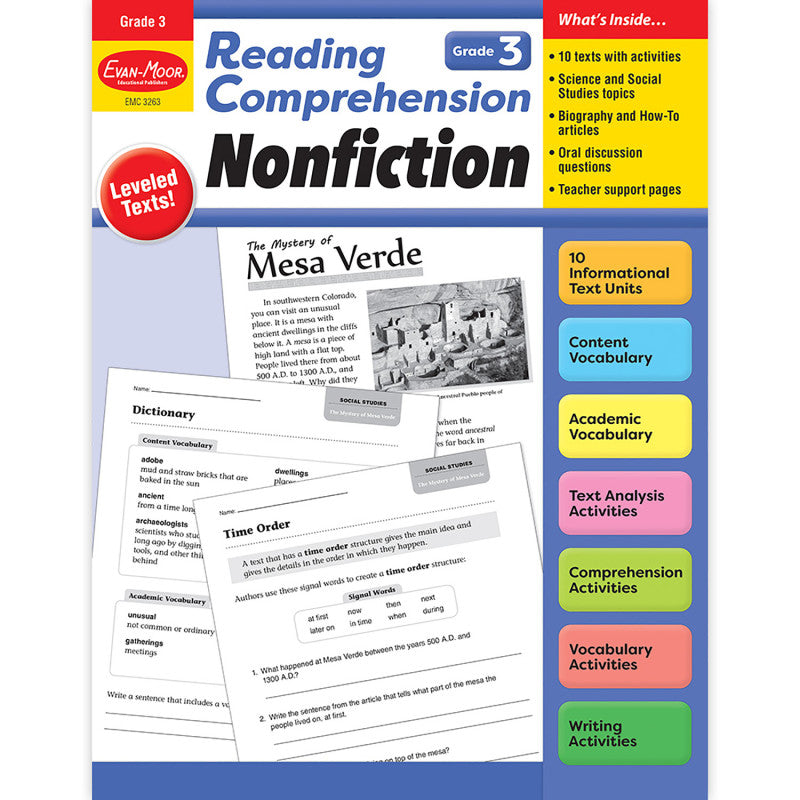 Reading Comprehension: Nonfiction, Grade 3