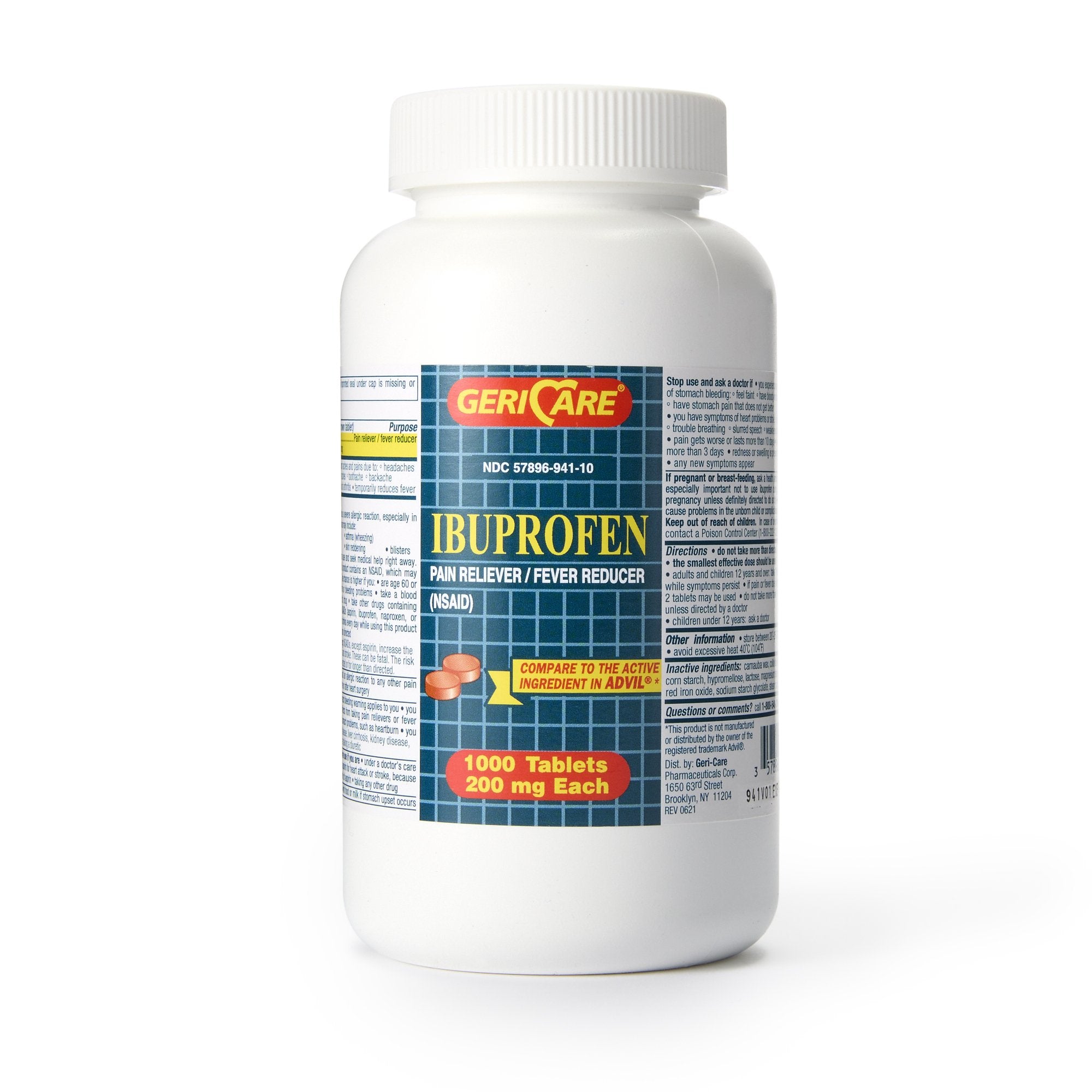 Geri-Care - Pain Relief Geri-Care® 200 mg Strength Ibuprofen Tablet 1000 Per Bottle [1/BT]
