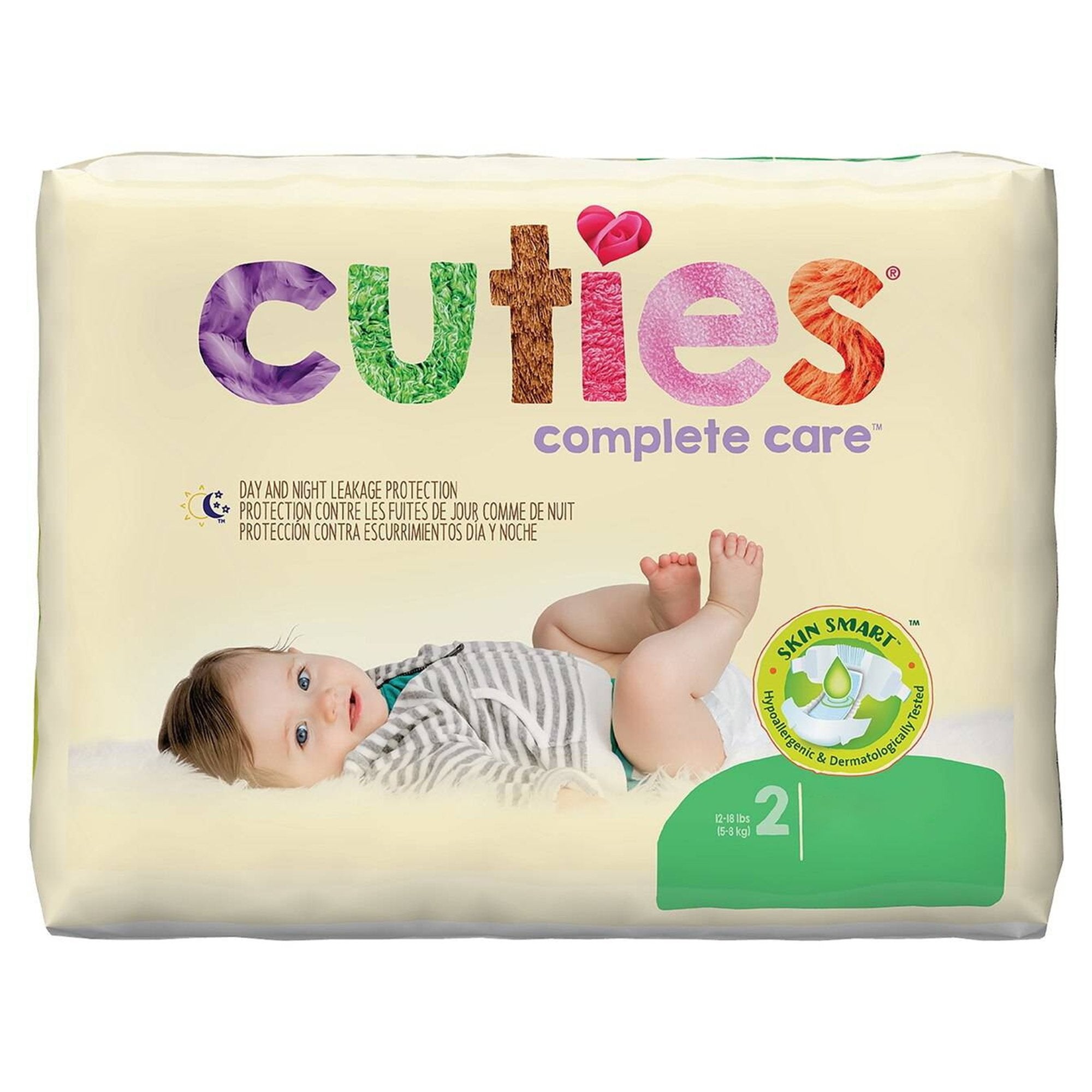 First Quality - Unisex Baby Diaper Cuties® Complete Care Size 2 Disposable Heavy Absorbency [25/PK]