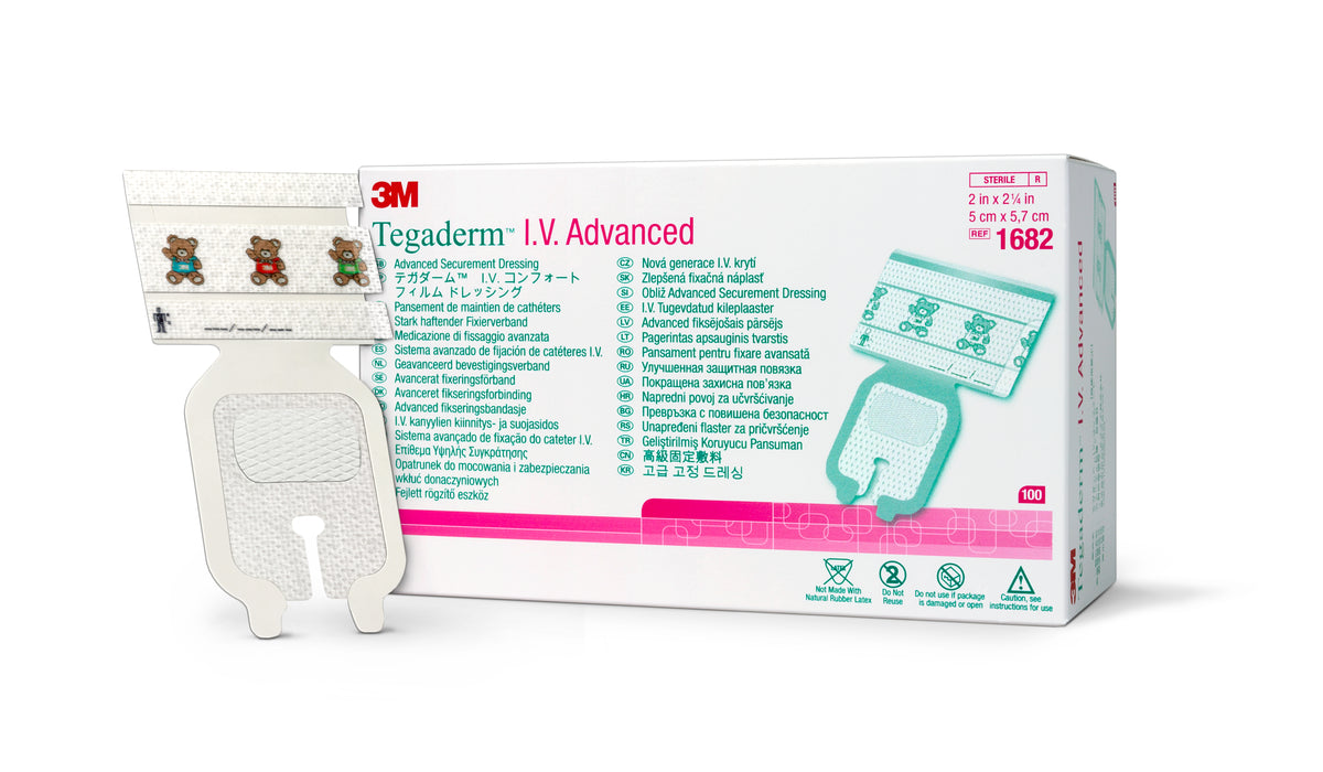 Solventum Corporation - I.V. Dressing 3M™ Tegaderm™ Film 2 X 2-1/4 Inch Sterile [400/CS]