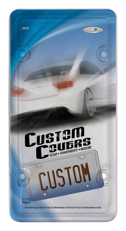 CUSTOM ACCESSORIES - Custom Accessories Clear Acrylic License Plate Protector
