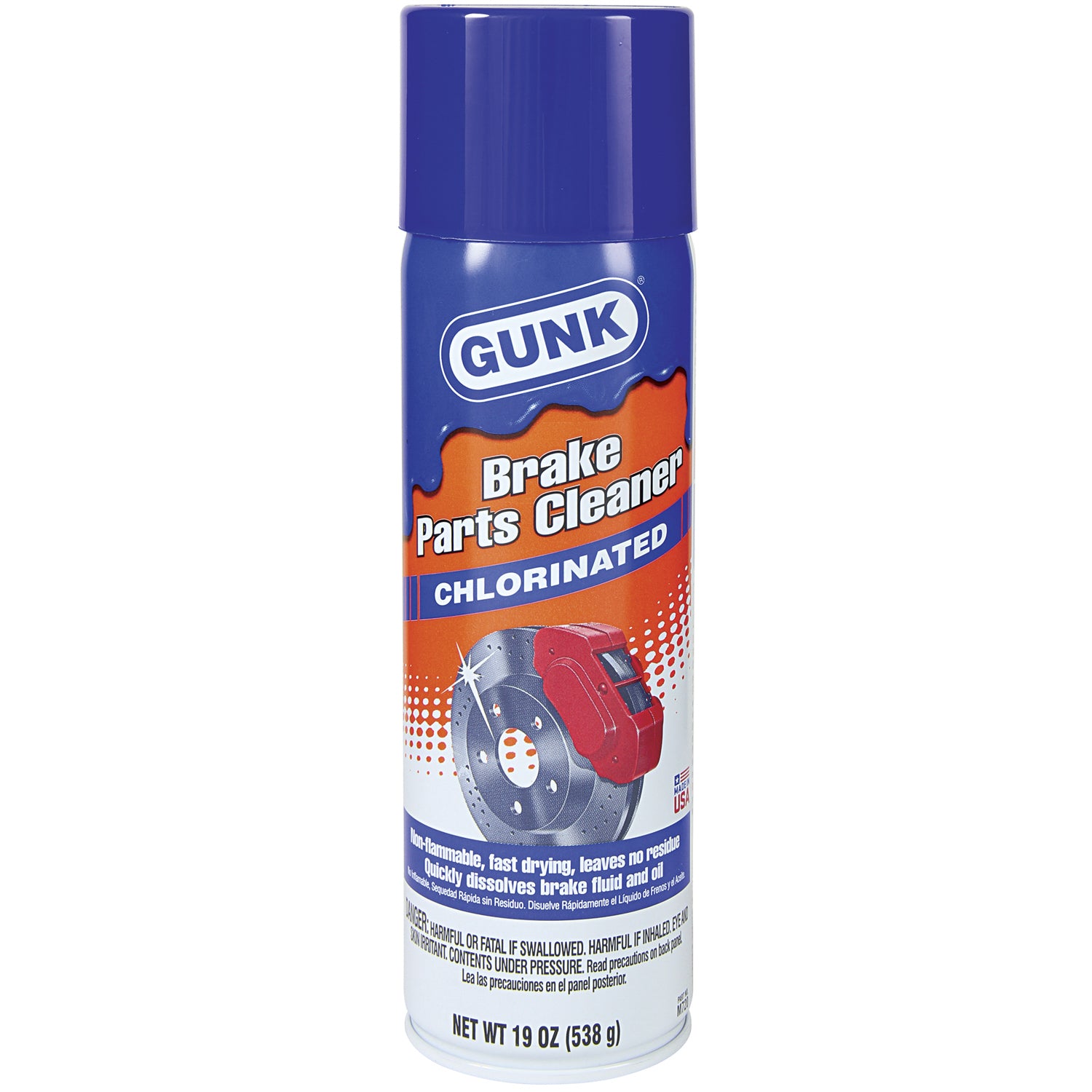 Gunk Chlorinated Nonflammable Brake Parts Cleaner 19 oz