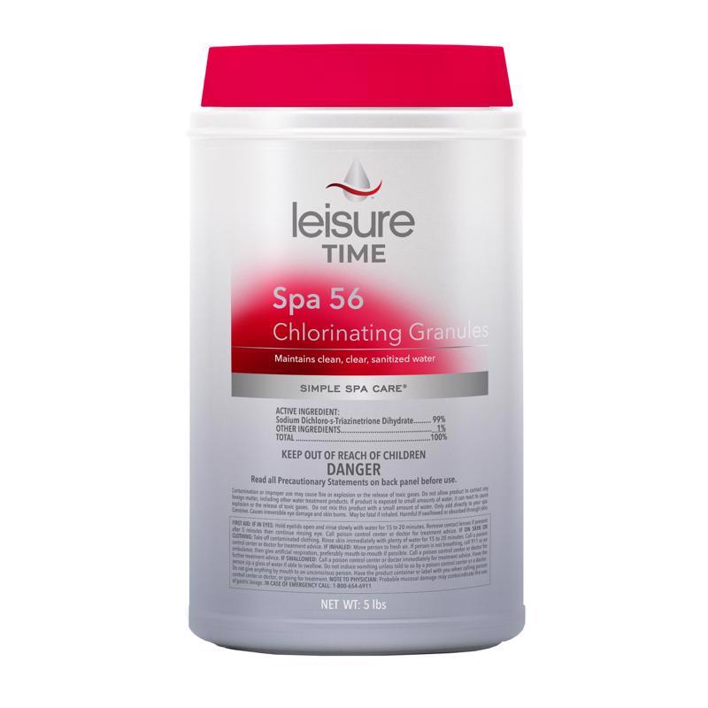 LEISURE TIME - Leisure Time Spa 56 Granule Chlorinating Chemicals 5 lb - Case of 6