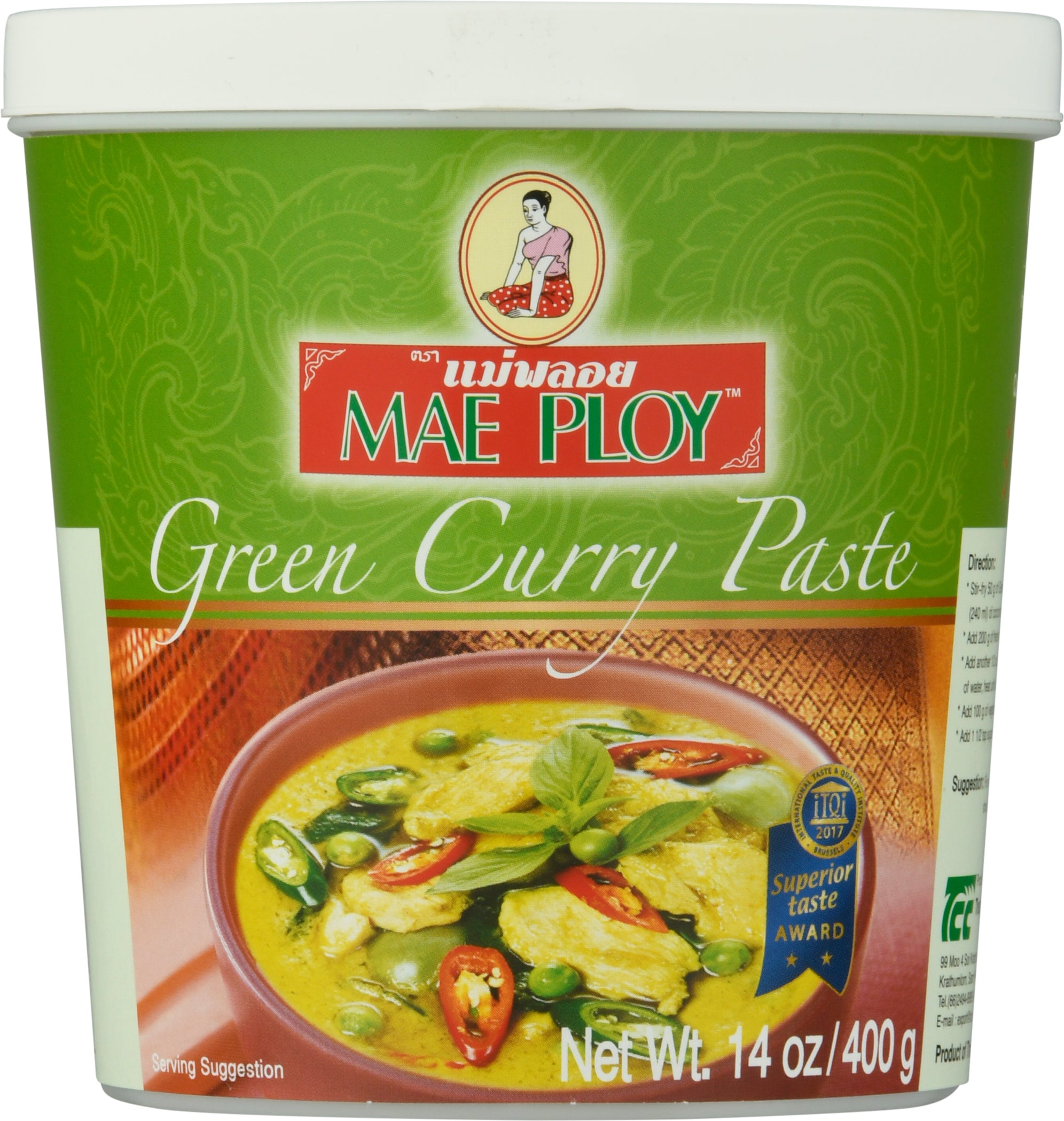 Mae Ploy Green Curry Paste 14 oz - Case of 8