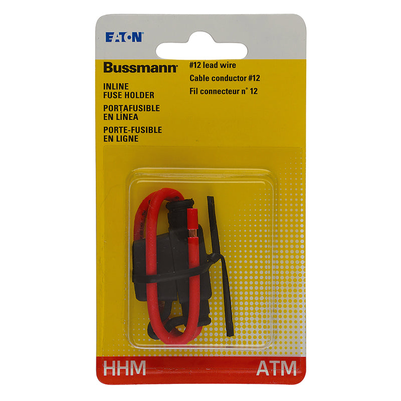 BUSSMANN - Bussmann 30 amps ATM Black In-Line Fuse Holder 1 pk - Case of 5