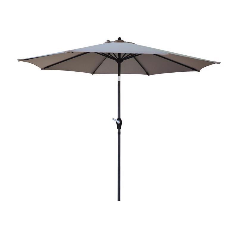 LIVING ACCENTS - Living Accents 9 ft. Tiltable Tan Market Umbrella
