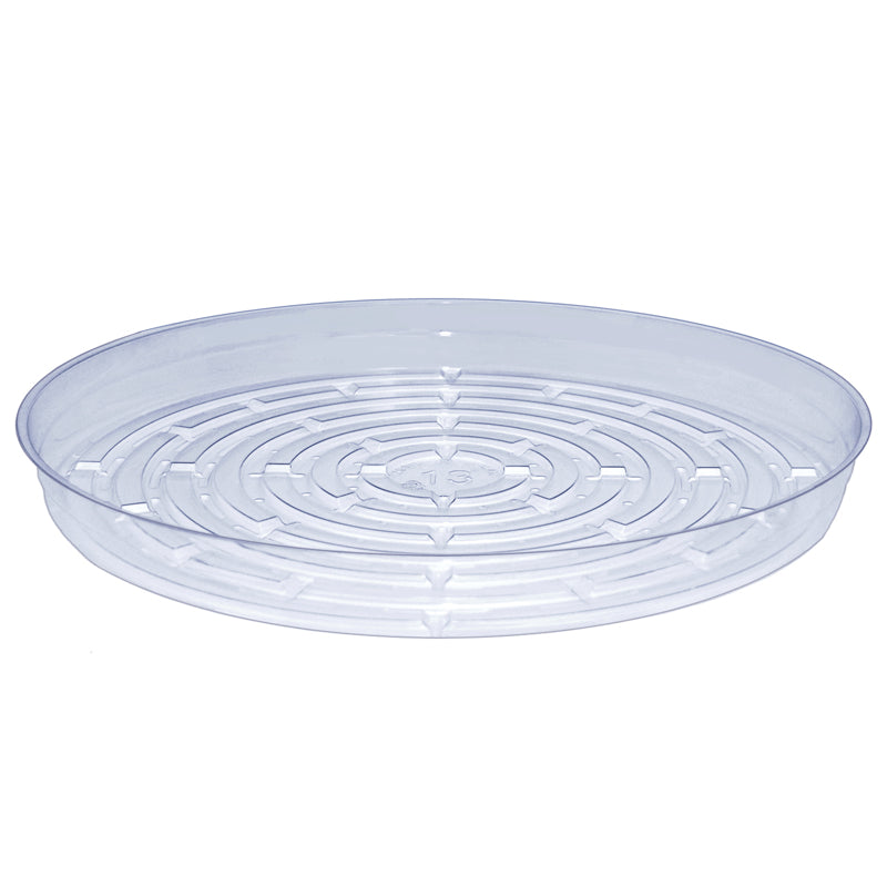 CURTIS WAGNER PLASTICS - Curtis Wagner Plastics Everspring 3.25 in. H X 13 in. D Vinyl Plant Saucer Clear - Case of 25