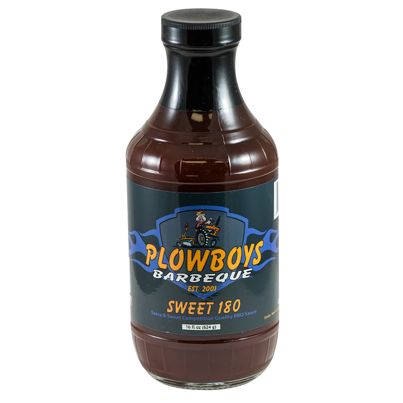 PLOWBOYS BBQ - Plowboys BBQ Sweet 180 Sweet & Sassy BBQ Sauce 16 oz - Case of 6