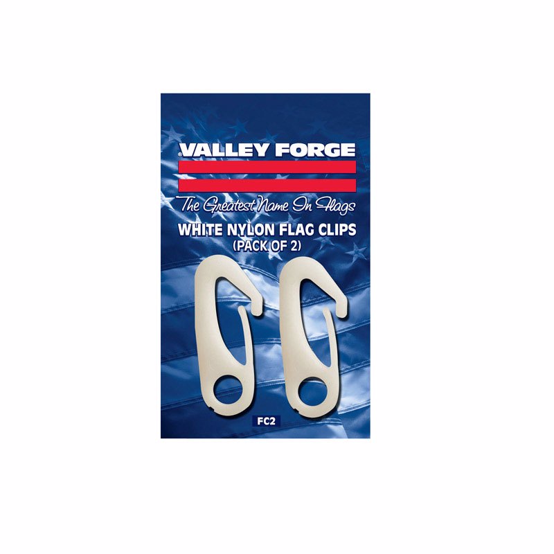 VALLEY FORGE - Valley Forge 0.5 in. L Nylon Flag Pole Snap Clips - Case of 12