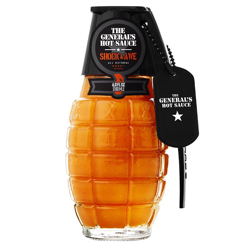 THE GENERAL'S HOT SAUCE - The General's Hot Sauce All Natural Shock & Awe Sauce 6 oz