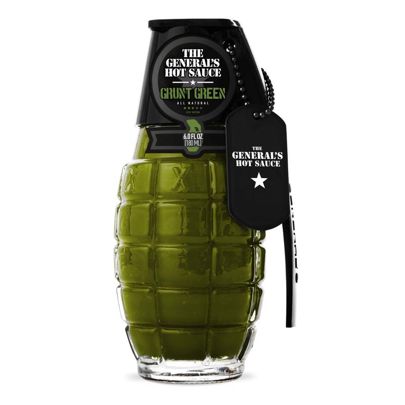 THE GENERAL'S HOT SAUCE - The General's Hot Sauce Grunt Green Sauce 6 oz