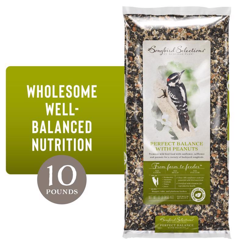 SONGBIRD SELECTIONS - Songbird Selections Perfect Balance with Peanuts Wild Bird Seed Wild Bird Food 10 lb