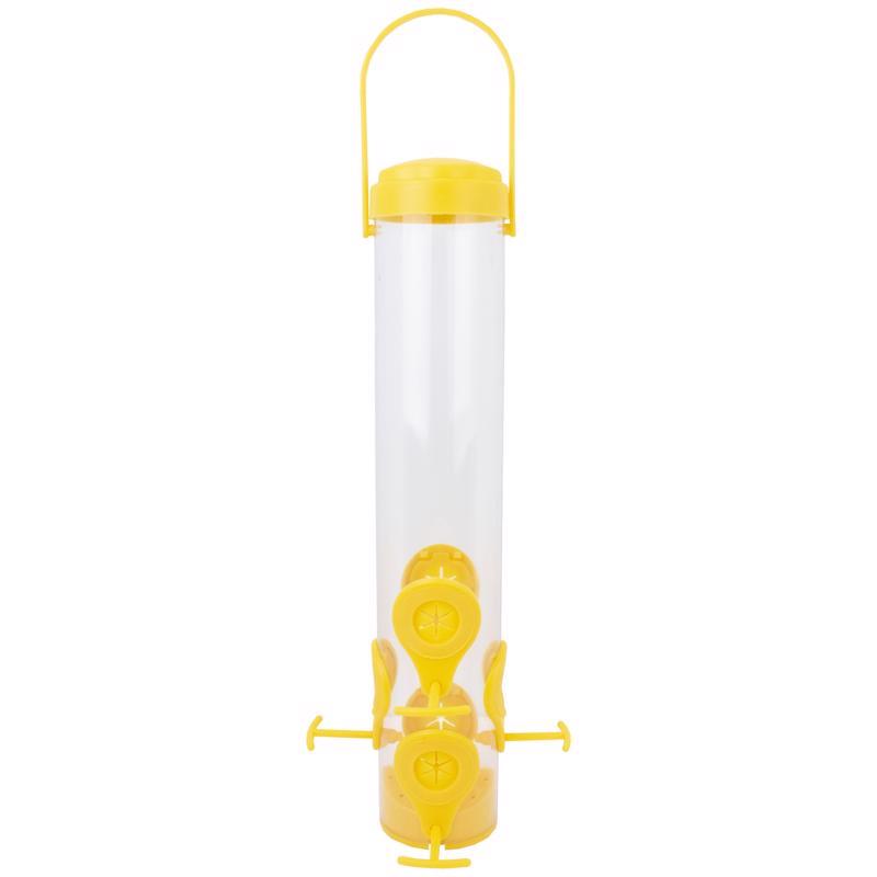 PERKY-PET - Perky-Pet Finch 1.5 lb Plastic Tube Bird Feeder 6 ports