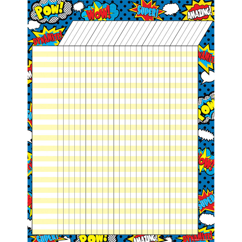 TEACHER CREATED RESOURCES - Superhero Incentive Chart, Pack of 6