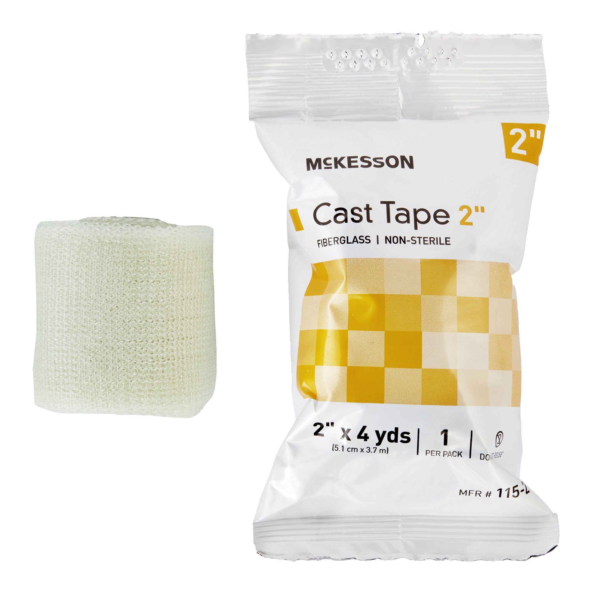 McKesson Brand - Cast Tape McKesson 2 Inch X 12 Foot Fiberglass White [10/BX]