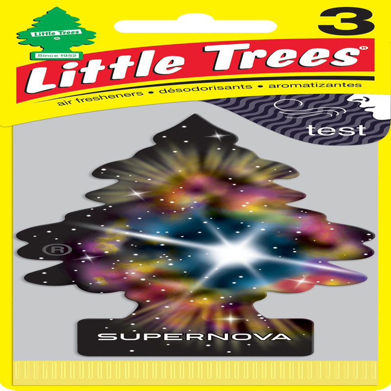 LITTLE TREES - Little Trees Multicolored Supernova Air Freshener 3 pk - Case of 8
