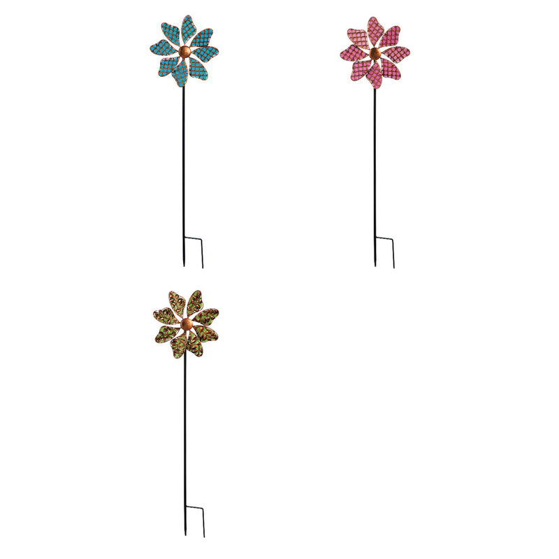 MEADOW CREEK - Meadow Creek Multicolored Metal 33 in. H Outdoor Garden Stake - Case of 12