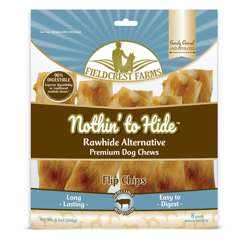 FIELDCREST FARMS - Fieldcrest Farms Nothin' to Hide Beef Grain Free Chews For Dogs 8 pk