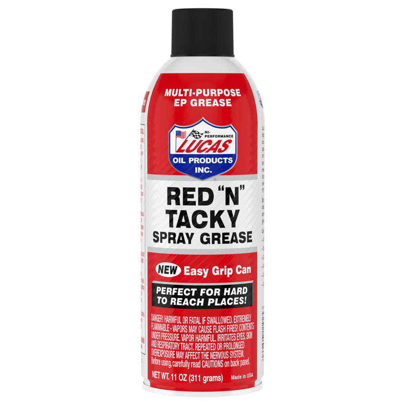LUCAS OIL PRODUCTS INC - Lucas Oil Products Red "N" Tacky Multi-Purpose Grease 11 oz - Case of 12