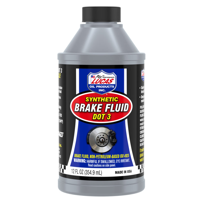LUCAS OIL PRODUCTS - Lucas Oil Products DOT 3 Brake Fluid 12 oz - Case of 12