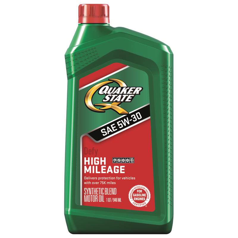 QUAKER STATE - Quaker State Defy 5W-30 Gasoline Synthetic Blend Motor Oil 1 qt 1 pk - Case of 6