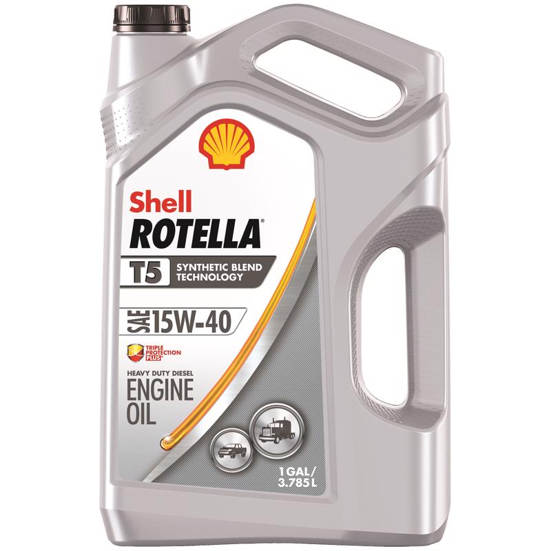 SHELL ROTELLA - Shell Rotella T5 15W-40 Diesel Synthetic Blend Engine Oil 1 gal 1 pk - Case of 3