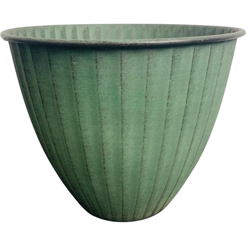 ROBERT ALLEN - Robert Allen Monroe 8 in. D Metal Planter Sage - Case of 3