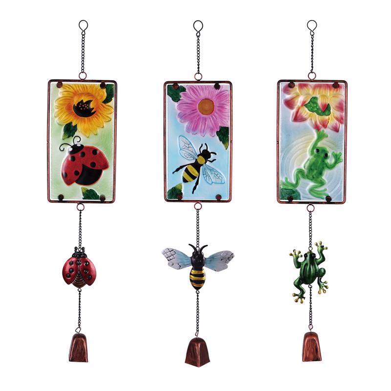 MEADOWCREEK - Meadowcreek Multicolored Glass/Iron 24 in. H Assorted Outdoor Decoration - Case of 6
