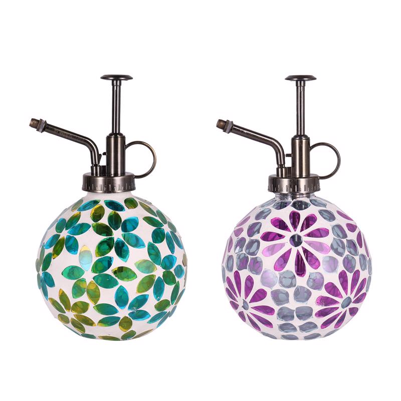MEADOWCREEK - Meadowcreek Assorted Glass 6.5 in. H Mosaic Plant Mister Self-Watering Globe - Case of 12