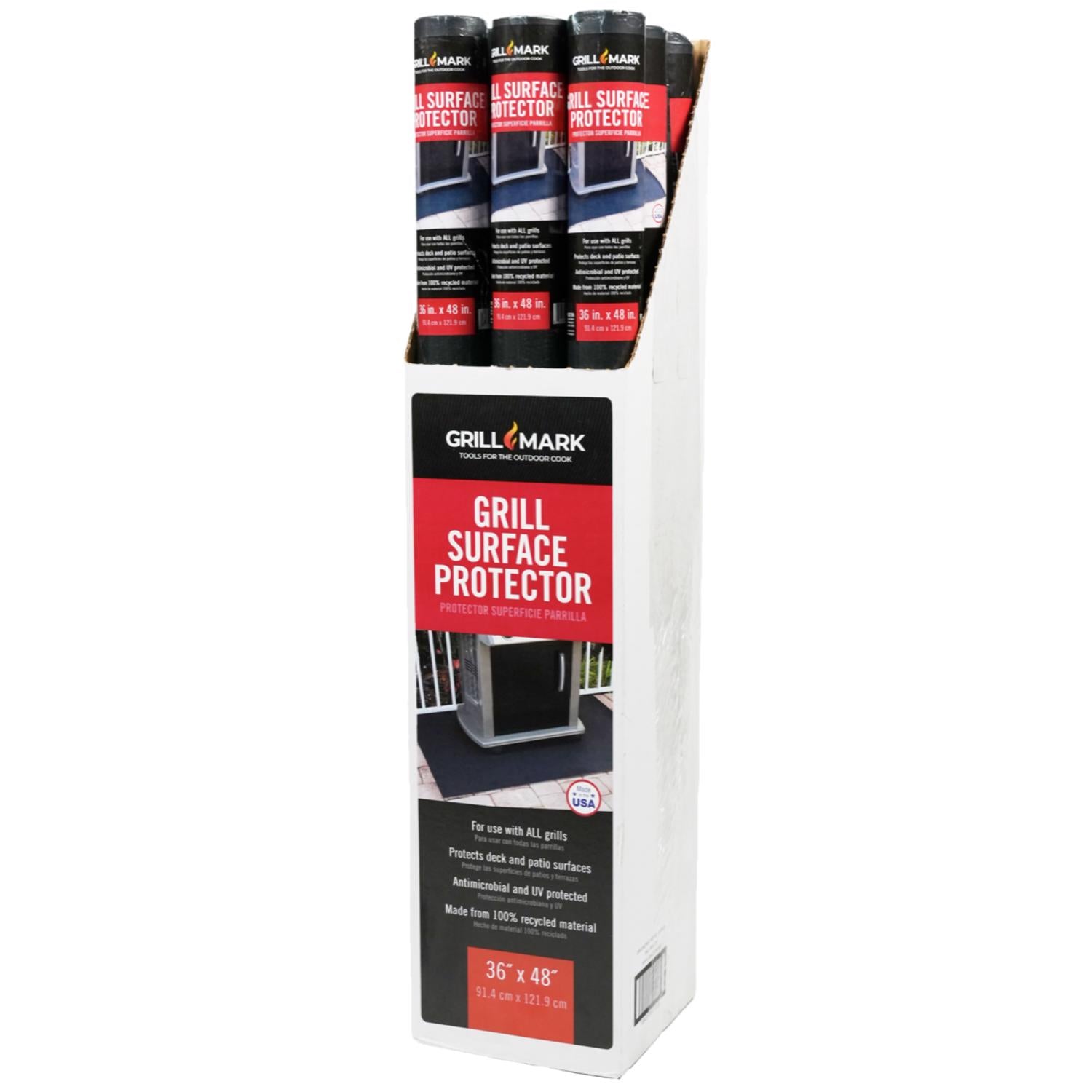 Grill Mark Ground Mat 36 in. W X 48 in. L 1 each - Case of 9