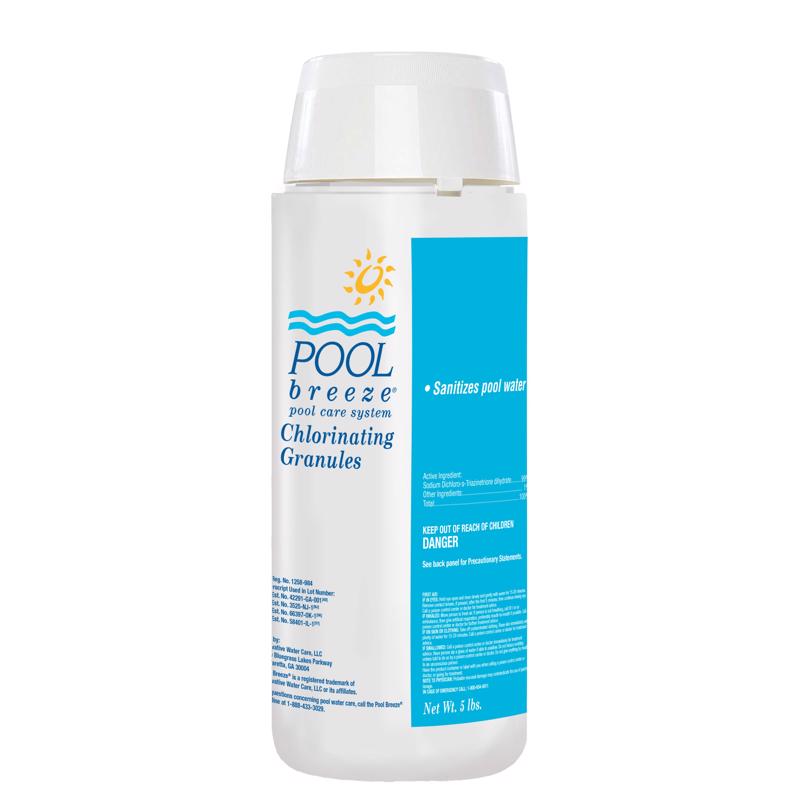 POOL BREEZE - Pool Breeze Granule Chlorinating Chemicals 5 lb - Case of 6