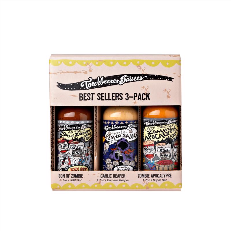 TORCHBEARER SAUCES - Torchbearer Sauces Multi Hot Sauce Gift Box 1.75 oz