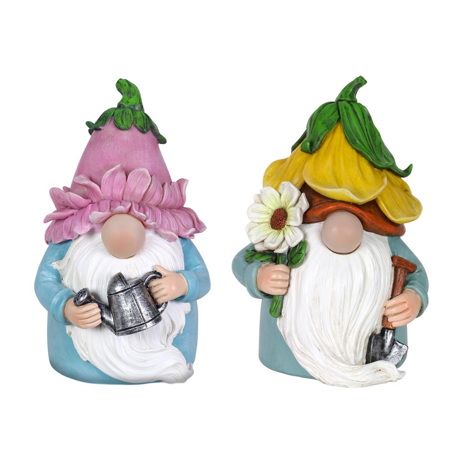 Exhart Resin Multi-color 7.48 in. Gnome Garden Statue - Case of 4