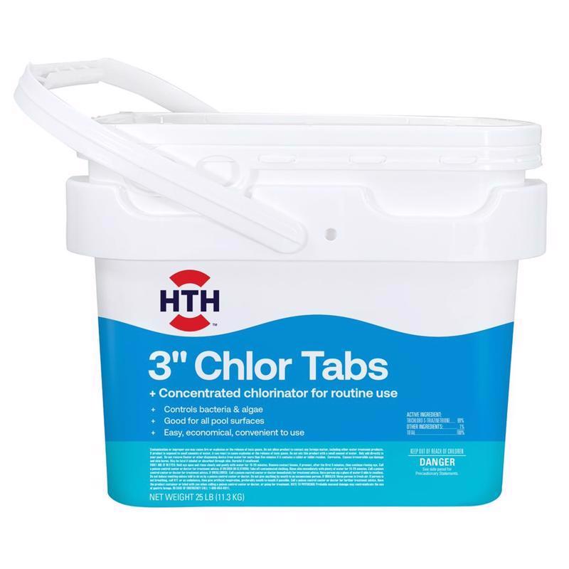 HTH - HTH Pool Care 3" Tablet Chlorinating Chemicals 25 lb [42059]